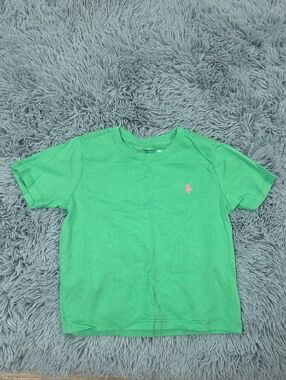 Ralph Lauren Kids Kelly Green Short Sleeve Polo Logo Tee